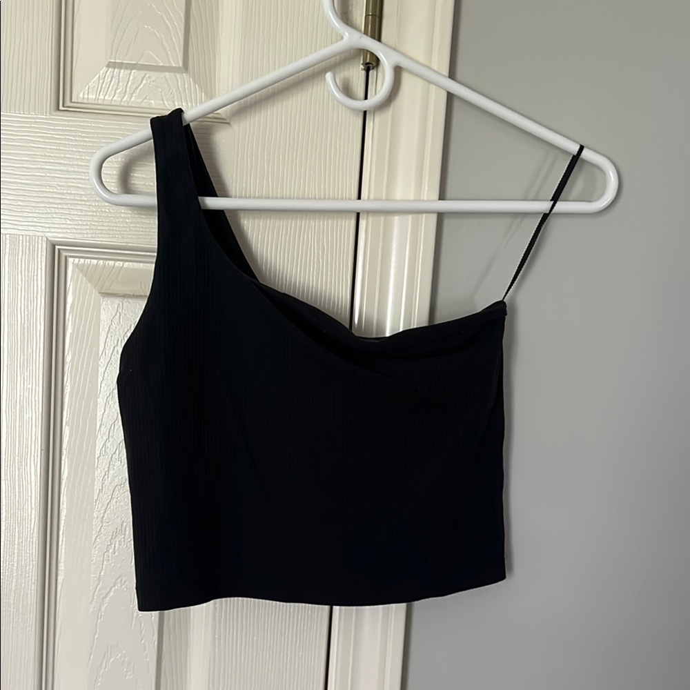 Lululemon Black One-Shoulder Women's Top Size 6